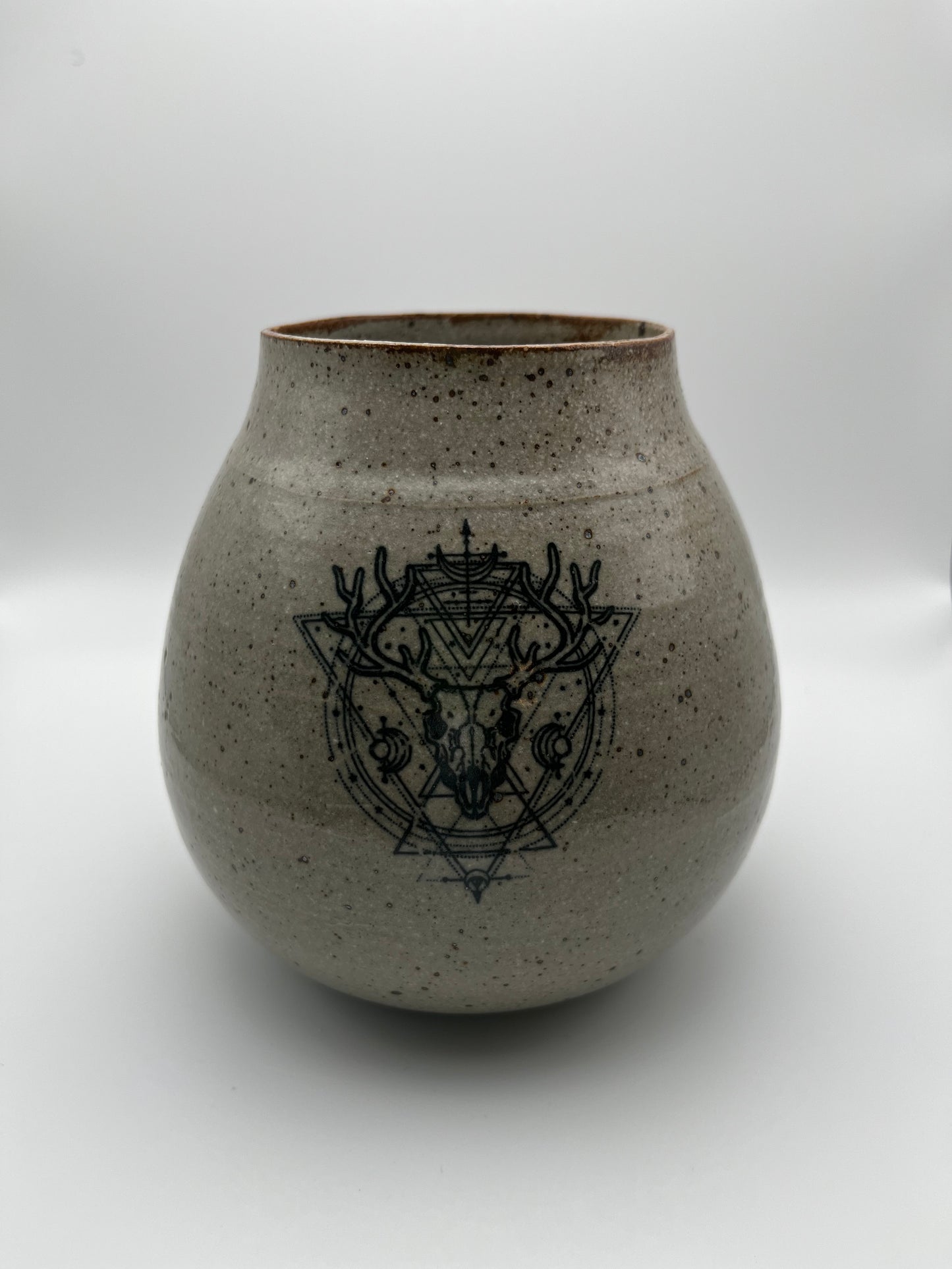Deer & Moth Vase