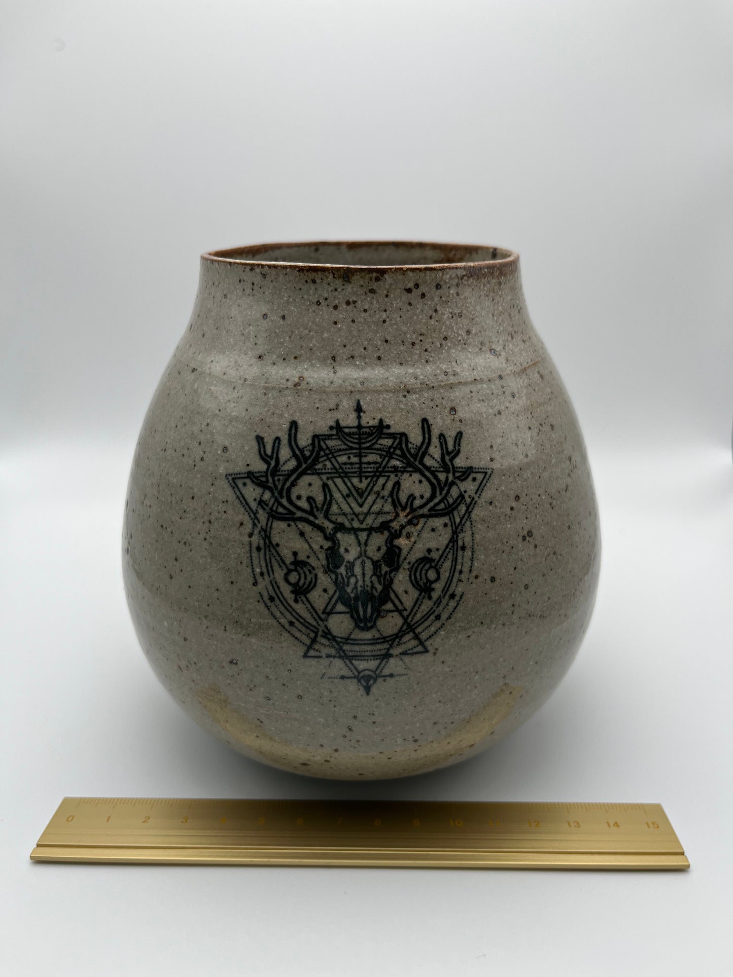Deer & Moth Vase