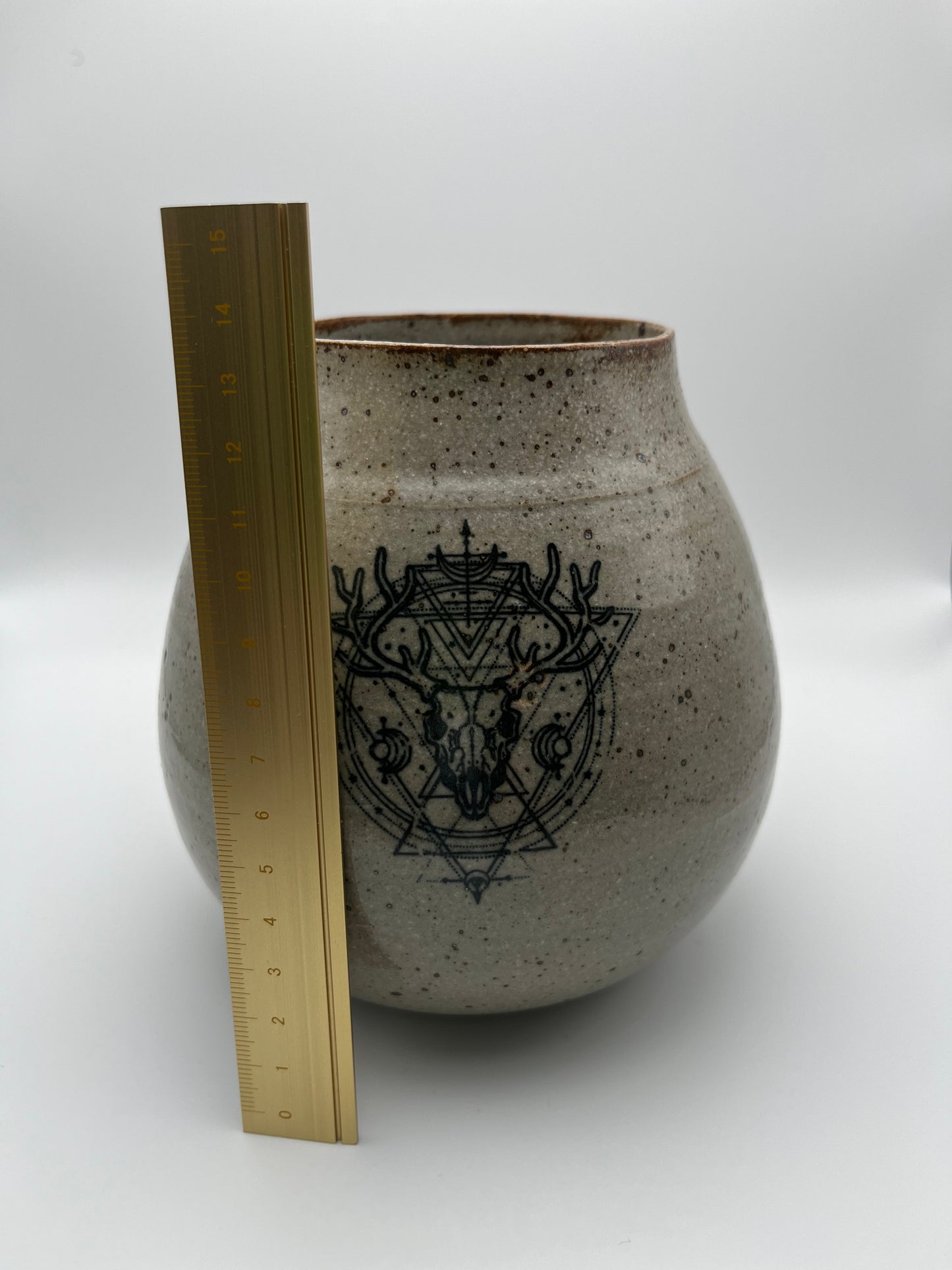 Deer & Moth Vase