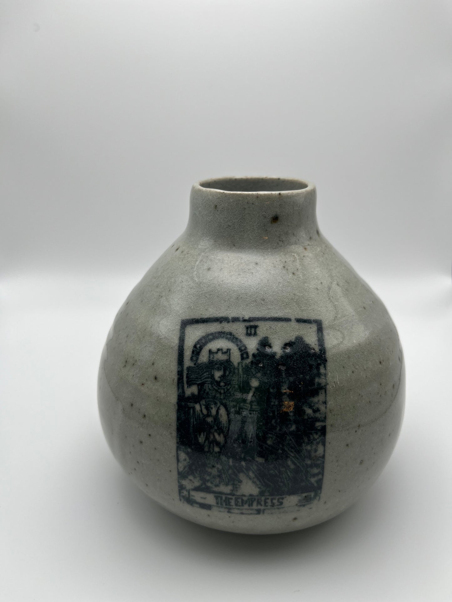 Emperor & Empress Tarot Cards Vase