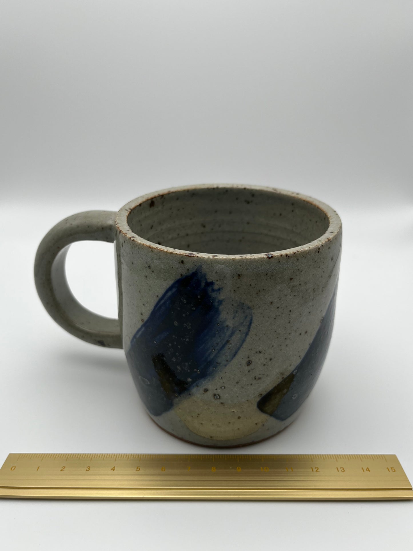 Brushstroke Mug in Blue & Black