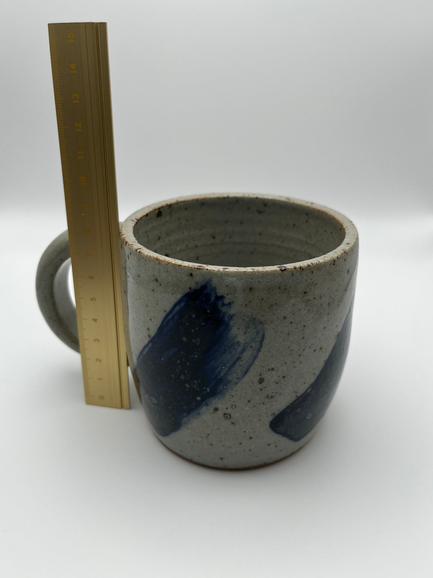 Brushstroke Mug in Blue & Black