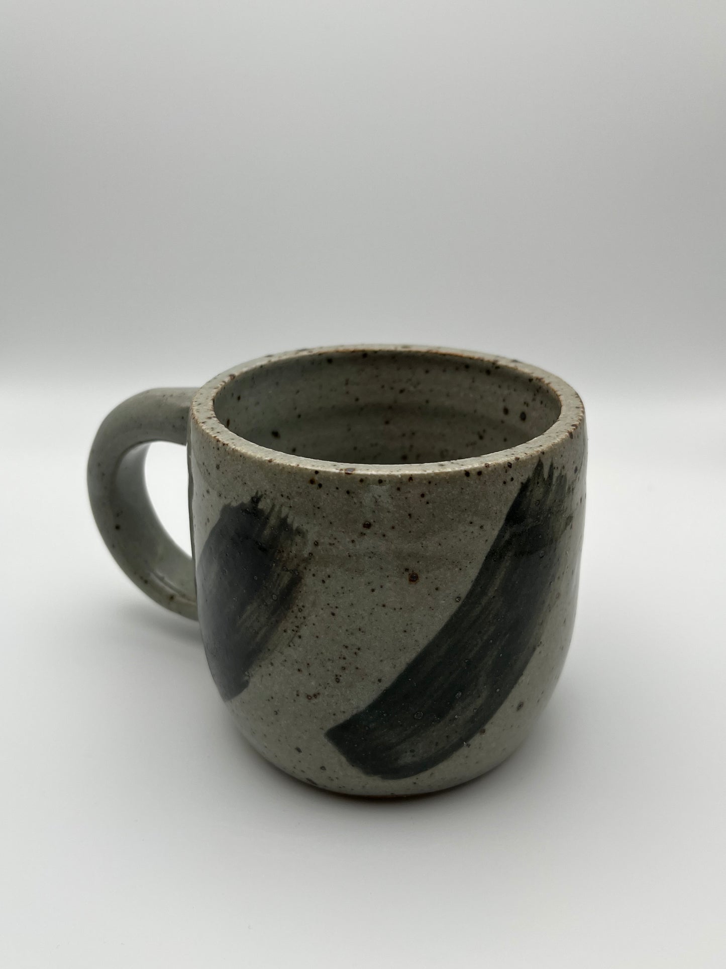 Brushstroke Mug in Blue & Black