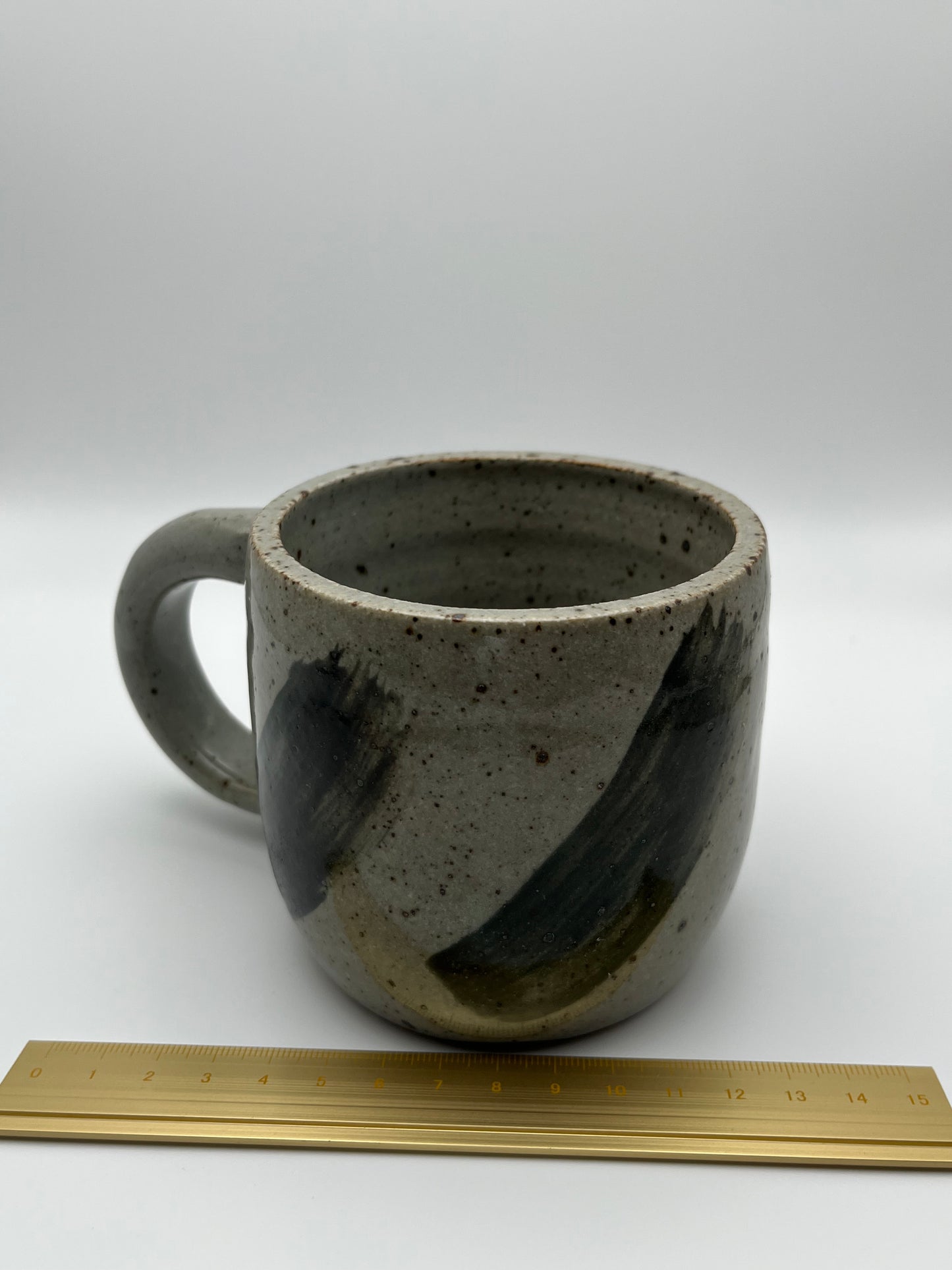Brushstroke Mug in Blue & Black