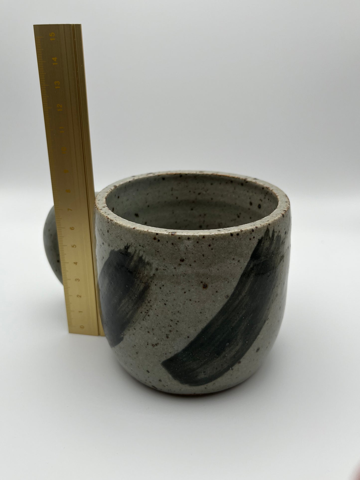 Brushstroke Mug in Blue & Black