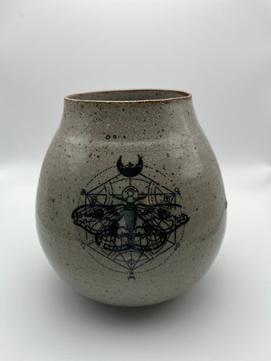 Deer & Moth Vase