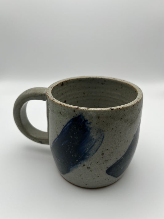Brushstroke Mug in Blue & Black